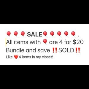 All items marked 🎈4 for $20 Bundle & Save